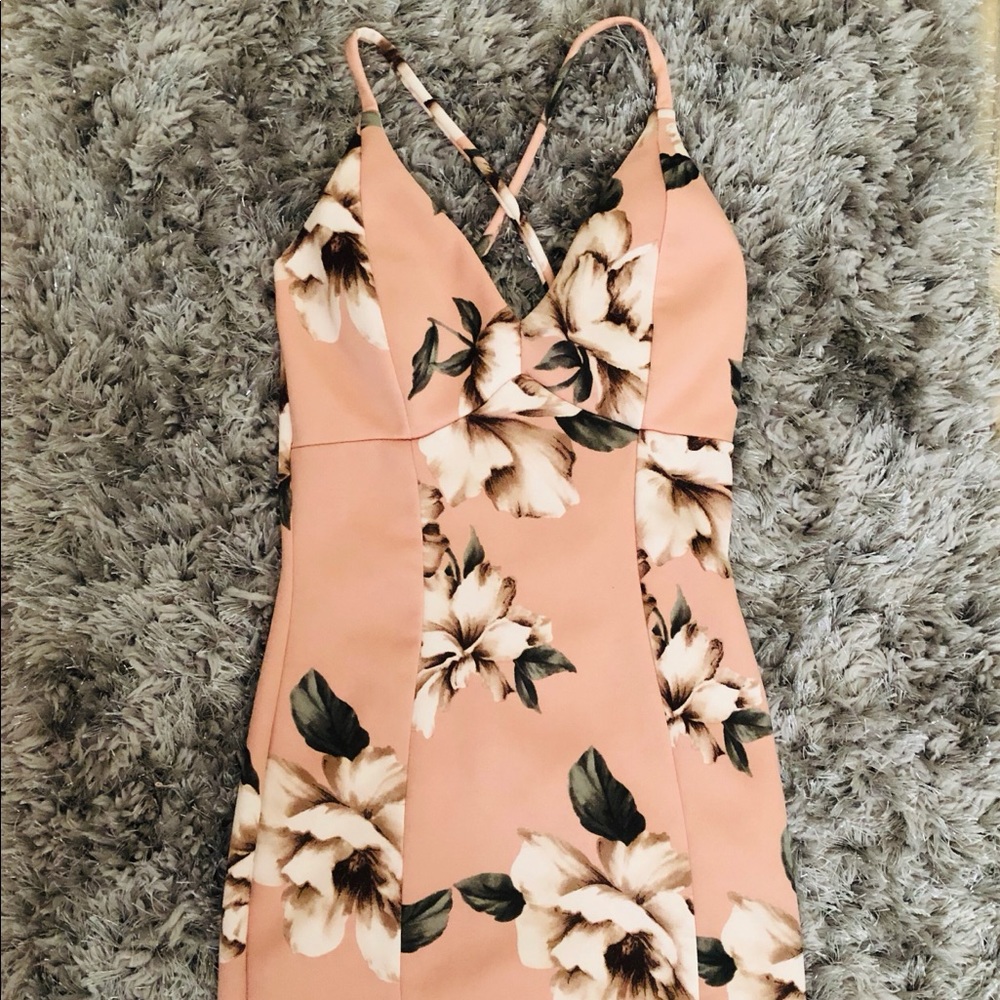 Skin tight floral dress